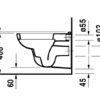 PACK INODORO SUSPENDIDO D-CODE DURAVIT