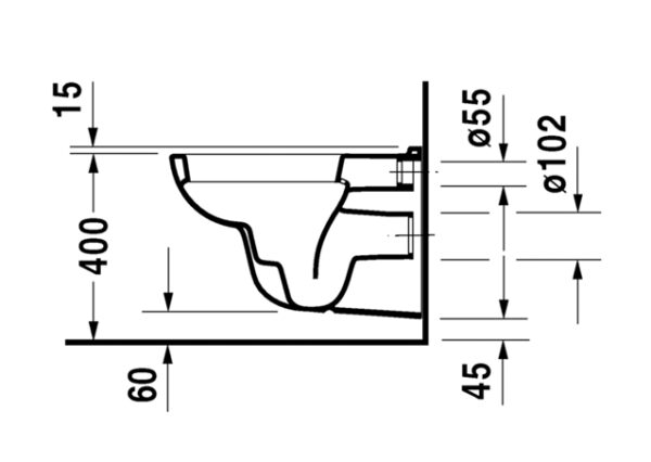 PACK INODORO SUSPENDIDO D-CODE DURAVIT