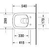 PACK INODORO SUSPENDIDO RIMLESS DURASTYLE DURAVIT