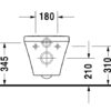 PACK INODORO SUSPENDIDO RIMLESS DURASTYLE DURAVIT