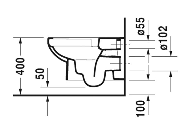 PACK INODORO SUSPENDIDO RIMLESS DURASTYLE BASIC DURAVIT