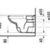 PACK INODORO SUSPENDIDO RIMLESS D-CODE DURAVIT