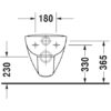 PACK INODORO SUSPENDIDO RIMLESS D-CODE DURAVIT