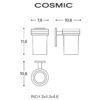 COSMIC STICK PORTACEPILLOS PARED CROMO - Imagen 3