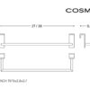 COSMIC STICK TOALLERO PARA MUEBLE 27cm - Imagen 4