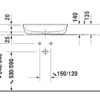 LAVABO SOBRE ENCIMERA 60x40 LUV DURAVIT