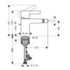 MONOMANDO BIDE METRIS S HANSGROHE