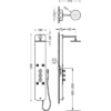 COLUMNA DUCHA TERMOSTATICA LEX-B TRES