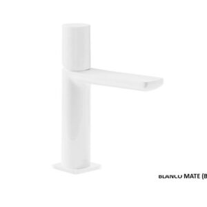 MONOMANDO LAVABO BLANCO MATE LOFT COLORS TRES GRIFERIA