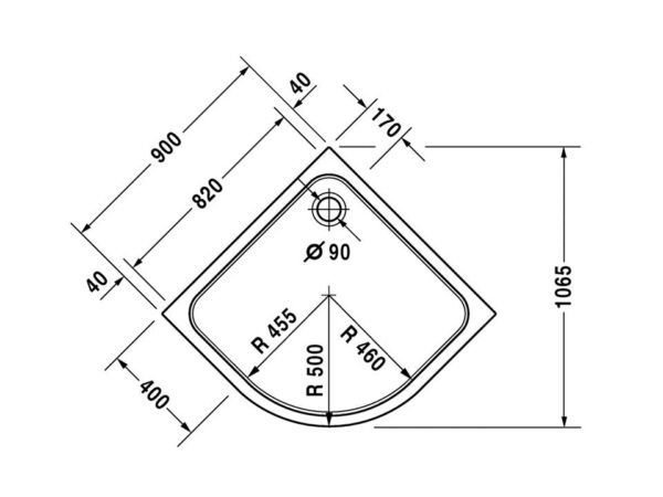 PLATO DUCHA ANGULAR D-CODE DURAVIT