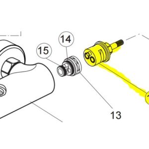 CARTUCHO CAUDAL INVERSOR TERMOSTATICA IDEAL STANDARD