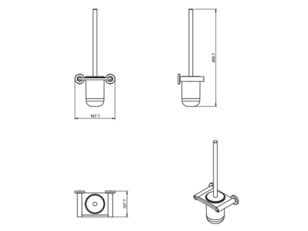 ESCOBILLERO PARED ARCHITECT DUAL COSMIC