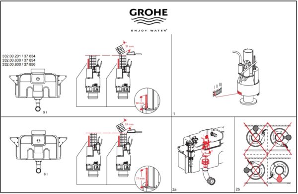 DESCARGA CISTERNA EMPOTRADA GROHE