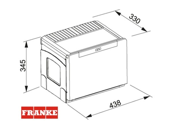 CONTENEDOR RESIDUOS CUBE 50-2 FRANKE