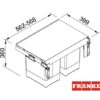 CONTENEDOR RESIDUOS SORTER GARBO 60-2 FRANKE