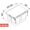 CONTENEDOR RESIDUOS SORTER GARBO 60-4 FRANKE