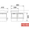 CONTENEDOR RESIDUOS TROLLEY VARIO 45cm FRANKE