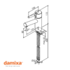 MONOMANDO LAVABO MERKUR DAMIXA MEDIDAS