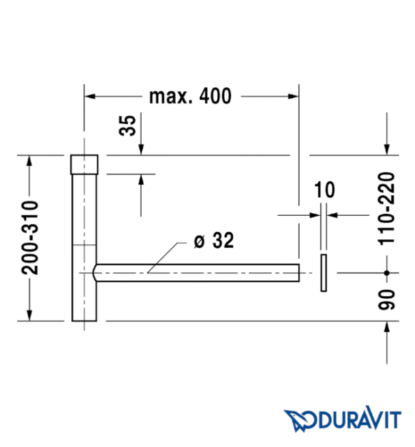 SIFON DE DISEÑO DURAVIT