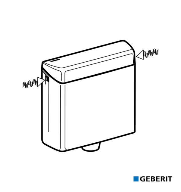 CISTERNA VISTA GEBERIT AP123 ESQUEMA