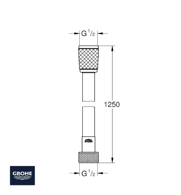 FLEXO DUCHA RELEXAFLEX GROHE MEDIDAS