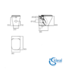 ASIENTO Y TAPA INODORO TONIC II IDEAL STANDARD MEDIDAS