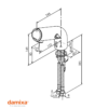 MEZCLADOR DE LAVABO ELECTRONICO FREE DAMIXA CON CONTROL TEMPERATURA
