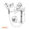 MEDIDAS MONOMANDO LAVABO+BIDE CLOVER GREEN DAMIXA