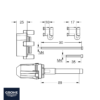 SET DE EXTENSION UNIVERSAL MEZCLADORES GROHE RAPIDO SMARTBOX