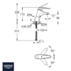 MONOMANDO LAVABO GERONTOLOGICO EUROECO GROHE