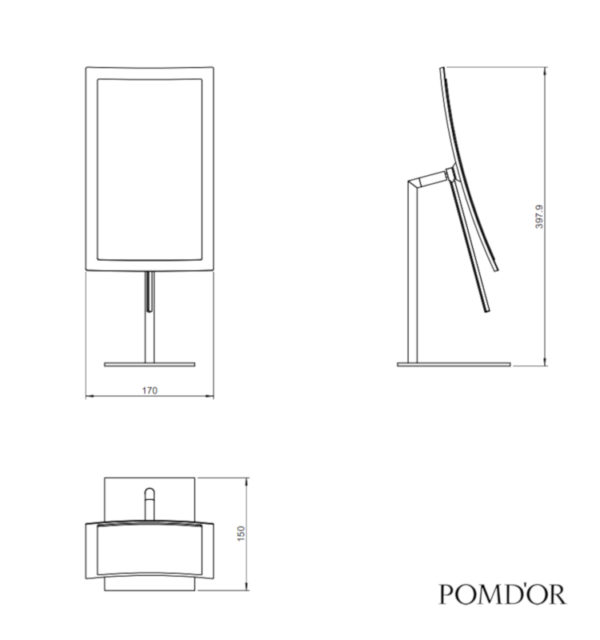 MEDIDAS ESPEJO AUMENTO x3 ILLUSION POM D'OR