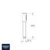 MEDIDAS TELEDUCHA 1 CHORRO SENA STICK GROHE