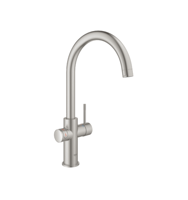 MONOMANDO COCINA y CALENTADOR AGUA RED DUO GROHE SUPERSTEEL