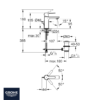 MEDIDAS MONOMANDO LAVABO XS GROHE