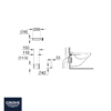 MEDIDAS ACCESORIOS DE DESCARGA Y DESAGÜE GROHE
