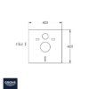 MEDIDAS AMORTIGUADOR RUIDO WC GROHE
