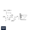 MEDIDAS ACCESORIOS DE DESCARGA Y DESAGÜE GROHE