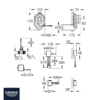 MEDIDAS SENSOR TEMPERATURA BLUETOOTH URINARIO GROHE