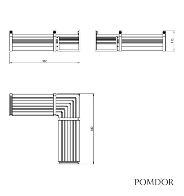 MEDIDAS JABONERA RINCON 4 LIRA POM D'OR