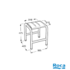 MEDIDAS TABURETE ACCESS COMFORT ROCA
