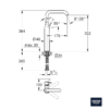 MEDIDAS MONOMANDO LAVABO XL ESSENCE GROHE