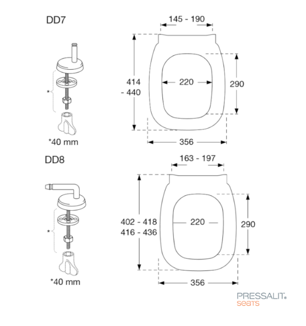 ASIENTO Y TAPA INODORO CODE PRESSALIT