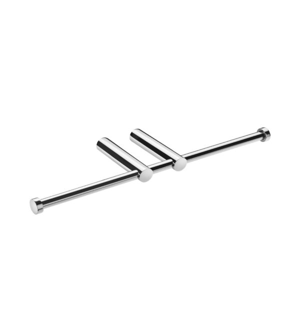 COSMIC LOGIC PORTARROLLOS DOBLE SIN TAPA INOX - Imagen 2