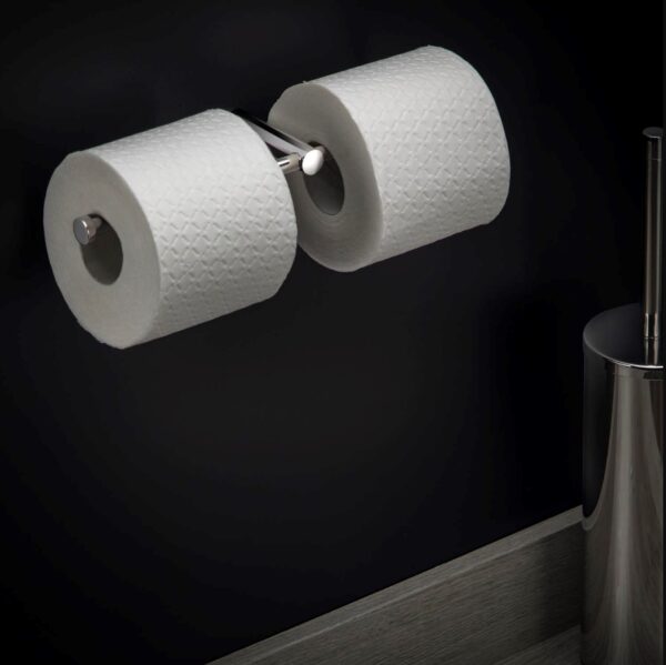 COSMIC LOGIC PORTARROLLOS DOBLE SIN TAPA INOX - Imagen 7