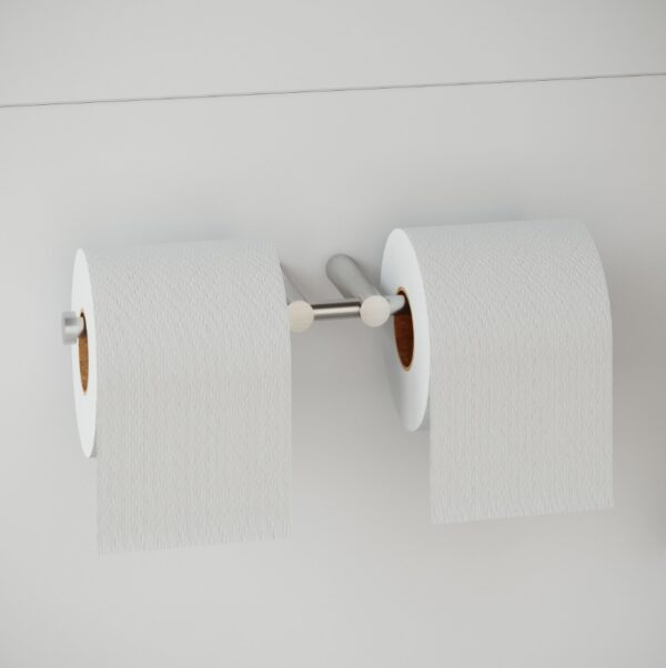 COSMIC LOGIC PORTARROLLOS DOBLE SIN TAPA INOX - Imagen 10
