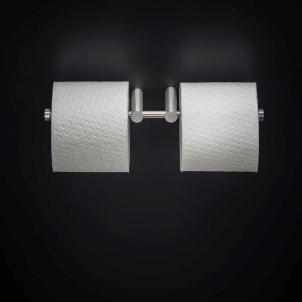COSMIC LOGIC PORTARROLLOS DOBLE SIN TAPA INOX - Imagen 9