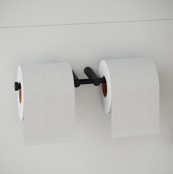 COSMIC LOGIC PORTARROLLOS DOBLE SIN TAPA INOX - Imagen 11
