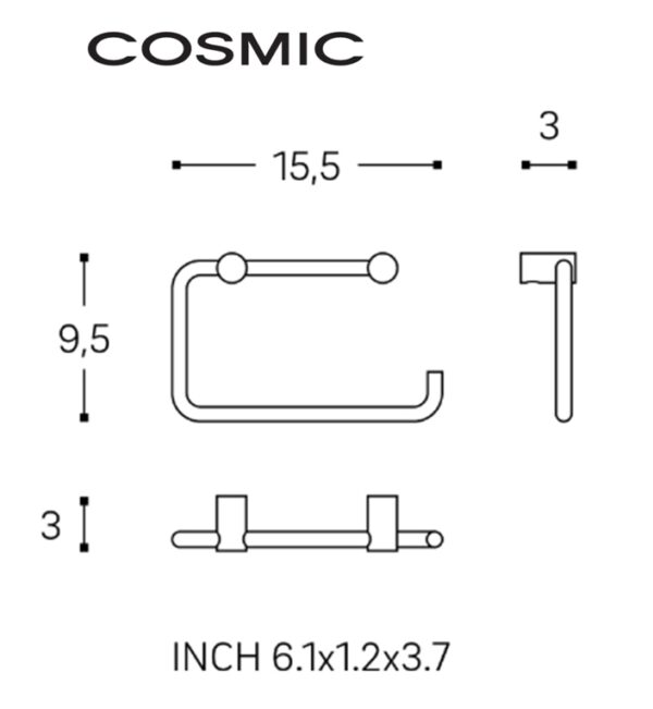 COSMIC LOGIC PORTARROLLOS-TOALLERO - Imagen 9