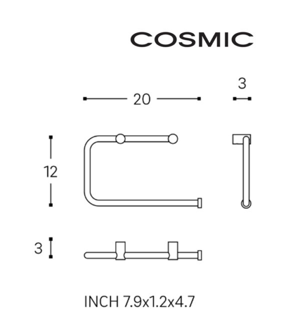 COSMIC LOGIC TOALLERO ARO INOX - Imagen 13