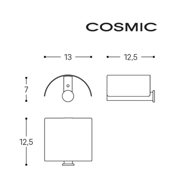 COSMIC LOGIC PORTARROLLOS CON TAPA INOX - Imagen 7